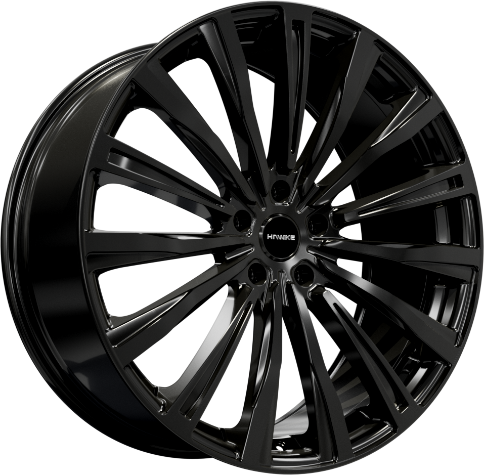 Hawke Wheels Chayton Size: 22 Gloss Black